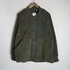 UNIQLO ユニクロ × White Mountaineering ホワイトマウンテニアリング フリース オーバーサイズ ジャケット 341-442882 緑 L 838Q★4