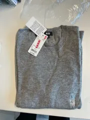 UNIQLO カシミア クルーネック セーター / 03 グレー / L