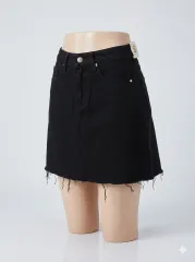 ブラックデニムミニスカート Sサイズ