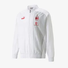 【送料無料・匿名配送】Mサイズ PUMA プーマ ACミラン 22/23 公式 プレマッチ ジャケット 白赤 新品 正規品 日本未発売