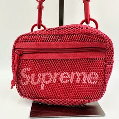 supreme mesh mini pouch 赤 - メルカリ