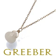 アガット ネックレス ホワイトストーン K10YG #188025