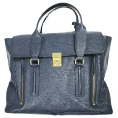 3.1 Phillip Lim スリーワン フィリップリム PASHLI MEDIUM SATCHEL パシュリ ミディアム サッチェルバッグ NAVY 2WAY ショルダー レザー カバン g24494のサムネイル
