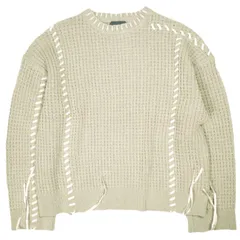 GEN_DAI ゲンダイ 24AW CREW KNIT レースアップオーバーサイズクルーネックニット Free ベージュ セーター トップス g24523のサムネイル