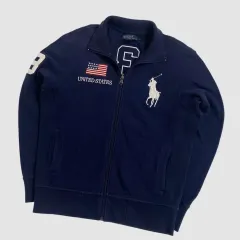 ポロ ビックポニー usa 星条旗 ジップアップ