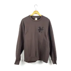 NIKE　ナイキ　23/AW　FQ8011-237　NSW　FLEECE　CREW　フリース　クルーネックスウェット　トレーナー　Lサイズ　韓国限定　ブラウン
