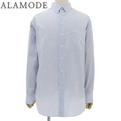 Christian Dior(クリスチャン ディオール) ストライプシャツ トップス 2024年 長袖 ファッション アパレル 40 コットン ライトブルー水色 ホワイト白 413C516A5978 メンズ 40802139585【中古】【アラモード】