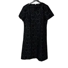    レリアン Leilian 総レースワンピース 13号 大きいサイズ 日本製 フォーマルワンピース【Z1815】