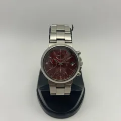 【現状品】SEIKO　ルキア　腕時計　赤文字盤　7T92-0AA0 クロノグラフ
