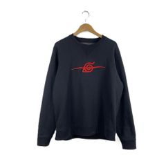 希少 公式 ナルト 疾風伝 スウェット 黒 M 暁 抜け忍 漢字 刺繍 額当て 