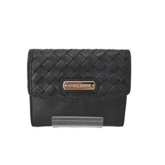 コールハーン COLE HAAN 編み込み 本革 二つ折り 財布 レディース 表記無 