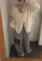 アンゴラ オーバーサイズ カーディガン