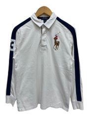 美品 POLO RALPH LAUREN ラガーシャツ 刺繍 ワッペン ネイビー - メルカリ