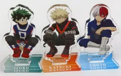 【中古】雑貨 [単品] 緑谷出久＆爆豪勝己＆轟焦凍 描き下ろしミニアクリルスタンド3体セット 「Blu-ray/DVD 僕のヒーローアカデミア 7th」 TOHO animation STORE購入特典