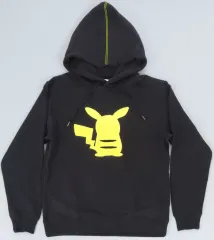 【中古】アウターウェア ピカチュウ シルエット パーカー ブラック Lサイズ 「ポケットモンスター×Graniph」