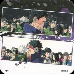 [중고] 코스터(캐릭터) 집합(2컷 할인) [NARUTO-나루토- 아트 코스터] 창간 50주년 기념 주간 소년 점프전 VOL.3 상품
