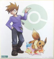 レッド＆ピカチュウ ありがひとし氏イラスト色紙 購入特典 コトブキヤ