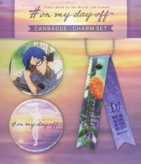 Free! # on my day off 缶バッジ＆チャームセット 遙 - メルカリ