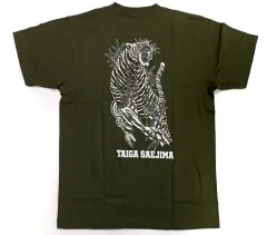 【中古】衣類 冴島大河 選べる!楽しみてぇ奴だけかかってこいTシャツ モスグリーン Lサイズ 「くじ引き堂 龍が如くレジェンドの極くじ」 C-1-11賞