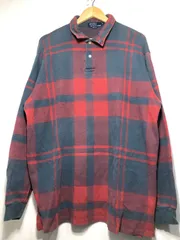 503010 POLO by RALPH LAUREN 長袖 チェック ポロシャツ XL MADE IN USA ポロ ラルフローレン