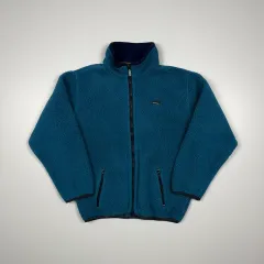 (103) 80s エルエルビーン ヘビー フリース ジャケット ブルーグリーン