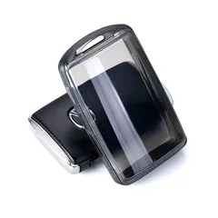 【新品】 [Unhoke] CX8 キーケース クリア CX5 キーカバー 透明 MX30 CX60 CX-30 ロードスター などに適応 スマートキーケース 高級 軽量 傷防止 TPU製 (ブラッククリア) 1