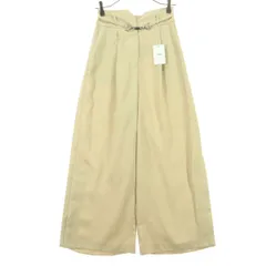 未使用 MURUA ムルーア ワイドパンツ 1 ベージュ系 レディース 古着