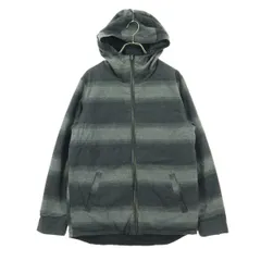 美品 grn ジーアールエヌ リバーシブル 長袖 マウンテンパーカー 1 グレー系 ブラック メンズ 古着