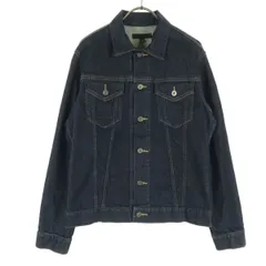 美品 UNIQLO ユニクロ 長袖 デニムジャケット M ブルー系 メンズ 古着