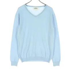 BEAUTY＆YOUTH ビューティーアンドユース カシミヤ混 長袖 Vネック ウール セーター ブルー系 ユナイテッドアローズ レディース 古着