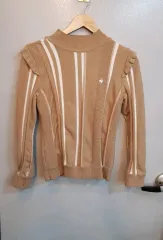 レディース ルコックスポルティフ 防風 フリル ニット ゴルフTシャツとして着るのに良し 95 状態良し