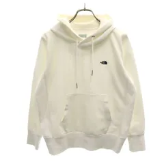 THE NORTH FACE ノースフェイス 長袖 ヘザー スウェットパーカー S ホワイト NTW11952 アウトドア メンズ 古着