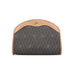 【中古】美品 Dior ディオール  ヴィンテージ 斜め掛け チェーンバッグ Honeycomb Chain Crossbody Bag ブラウン