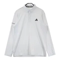 サイズ：XL ADIDAS GOLF アディダスゴルフ HY0927 ボタンダウン 長袖ポロシャツ  ホワイト系 [240101635817] ゴルフウェア メンズ ストスト
