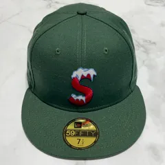 シュプリーム　Supreme ニューエラ　NEW ERA 20AW ICE S Logo アイスSロゴ　ブライトオリーブ　ウール　ベースボールキャップ　帽子　7 1/2 59.6cm