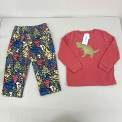 A200-1620548 Carter’s カーターズ キッズ パジャマ 2点セット 3T 93〜99cm 恐竜柄 フリース 部屋着