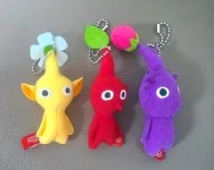 ピクミン公式ぬいぐるみキーホルダー (イエロー/レッド/パープル)