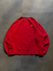 NIKE ワンポイントロゴ クルーネックスウェット（レッド）