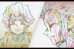 【中古】ポストカード 我妻善逸＆煉獄杏寿郎 ポストカード 「劇場版 鬼滅の刃 無限列車編 上映四周年記念 炎柱・煉獄杏寿郎カフェ×ufotable Cafe×マチ★アソビCAFE×ufotable DINING×ufotable CINEMA」 お楽しみくじ 