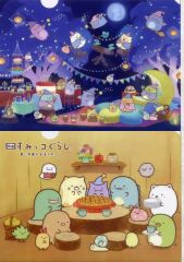 [중고] 클리어 파일 B 무늬 클리어 홀더 세트 (2 장 세트) [영화 스미코 구라시 푸른 달 밤의 마호노코] 북 페어 한정