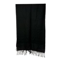 HERMES エルメス フリンジ ストール ブラック - メルカリ