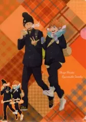 【中古】クリアファイル 日向翔陽＆田中龍之介 A4クリアファイル＆ダイカットステッカーセット ～Autumn＆Winter～ 「ハイキュー!!」 アニメイト限定