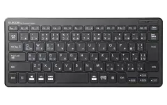 【中古】WindowsXP エレコム Bluetooth3.0対応 パンタグラフ ミニキーボード(ブラック) [TK-FBP100bk]