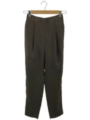 ENFOLD (エンフォルド) リネンライク ゴムジョッパーズパンツ ブラウン 36