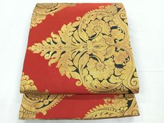 平和屋着物●創業460年・千總　訪問着　駒刺繍　絞り　雲取り草花文　金彩　正絹　逸品　AABF2979cs 平和屋着物○創業460年・千總 訪問着 駒刺繍 絞り 雲取り草花文 金彩