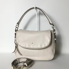 2509-331｜ケイトスペード 2WAY ハンドバッグ レザー ホワイト