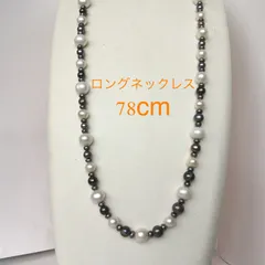 淡水本真珠★パールネックレス★ロングネックレス★ハンドメイド★ファッション★デザイン★ネックレス