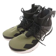 ナイキ NIKE × アクロニウム ACRONYM エアプレストミッド スニーカー シューズ 箱付き 28～29 カーキ 黒 ブラック /YJ ■GY18