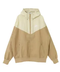 [ナイキ] NSW HE WR ウィンドランナー ウィンドブレーカー フルジップ ジャケット ジム フィットネス トレーニング ランニング アウトドア DA0002-297 パラシュートベー [(297) パラシュートベージュ/ライトカーキ/ホワイト] [L]