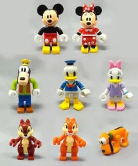 【中古】トレーディングフィギュア 全8種セット 「ディズニーキャラクター NEWミッキー ボックスフィギュア」